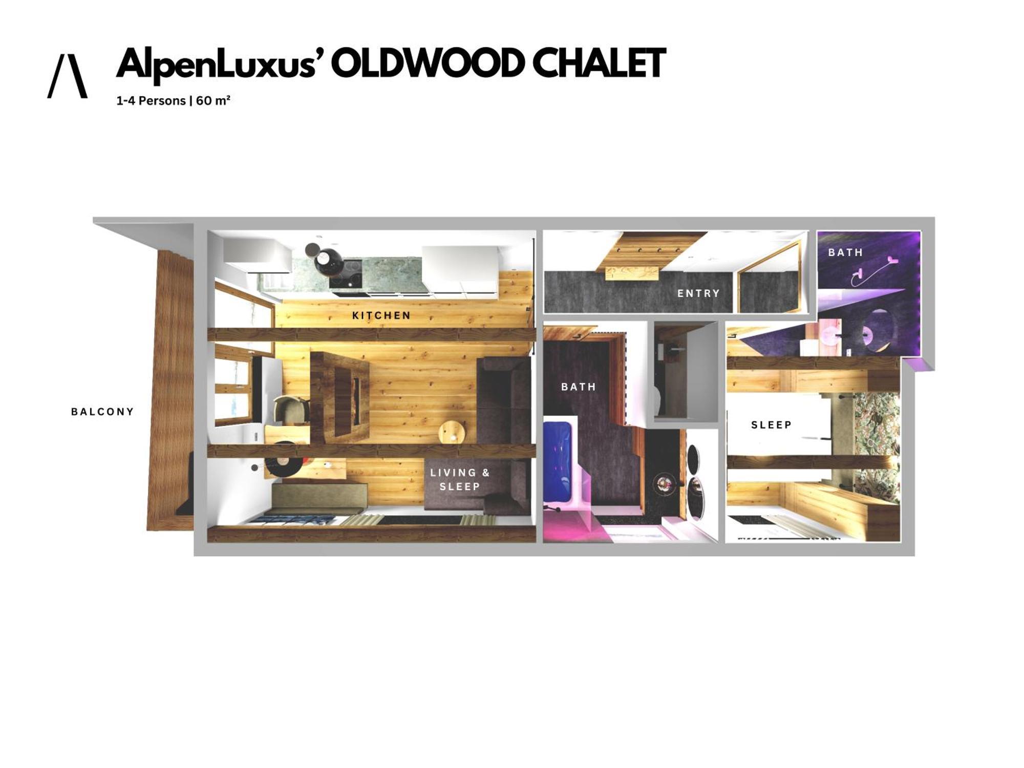 Oldwood Chalet - Balcony & Car Park By Alpenluxus Appartements Fügen Eksteriør billede